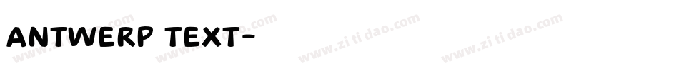 Antwerp Text字体转换